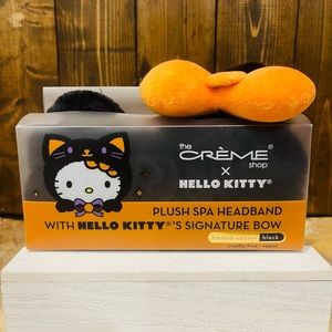 The Crème Shop Hello Kitty Limited Edition Halloween Plush Spa Bow Headband